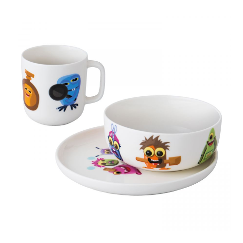 3 Dalių Vaikiškų Porcelianinių Indų Rinkinys Monsters BERGHOFF-Berghoff-Stalo indai